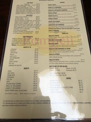 Menu photo 6 Pompeii Ristorante Los Altos, CA Menu photo 6 Pompeii Ristorante Los Altos, CA