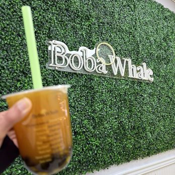 Boba Whale - Mango Green Tea with Boba - Bubble Tea Near Me - New York, New York