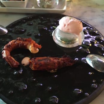 KAI ZAN - Rhubarb sorbet and lobster. - Asian Fusion Near Me - Chicago, Illinois