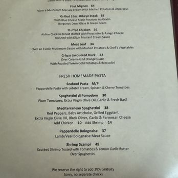 La Te Da - Menú - Cabaret Near Me - Key West, Florida
