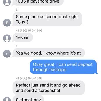 Jet Boat Miami - Tony confirming work address - Boating Near Me - Miami, Florida Jet Boat Miami - Tony confirming work address - Boating Near Me - Miami, Florida
