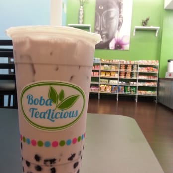 Boba Tealicious - large Taro with boba. - Bubble Tea Near Me - Chico, California