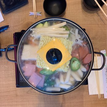 K-Noodle - Korean Spicy Army Stew - Korean Near Me - Burlingame, California K-Noodle - Korean Spicy Army Stew - Korean Near Me - Burlingame, California