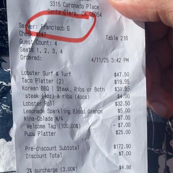 Pacific Catch - $200 for a terrible service. - Sushi Bars Near Me - Santa Clara, California Pacific Catch - $200 for a terrible service. - Sushi Bars Near Me - Santa Clara, California