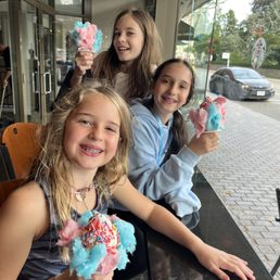 3 tweens with crusty cones . None of them could finish it - huge portion