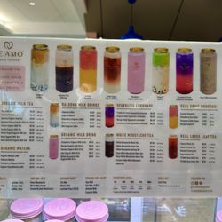 Te’amo Boba Bar - Drink Menu