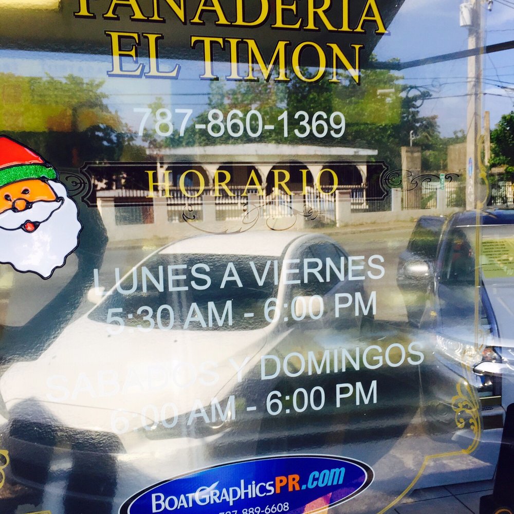 El Timón Panadería - Front door with hours & phone # - Sandwiches Near Me - Fajardo, Puerto Rico El Timón Panadería - Front door with hours & phone # - Sandwiches Near Me - Fajardo, Puerto Rico