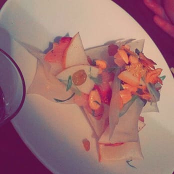 Uchi Austin - This dish was absolutely lovely all the flavor and textures are flawless. You eat it like nachos. - Sushi Bars Near Me - Austin, Texas Uchi Austin - This dish was absolutely lovely all the flavor and textures are flawless. You eat it like nachos. - Sushi Bars Near Me - Austin, Texas
