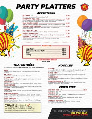 Menu photo 2 Thai Thai II Indialantic, FL