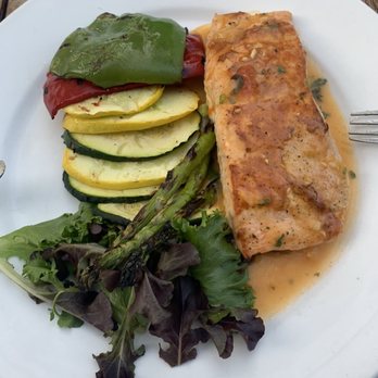 Sofrito New York - Salmon with roasted veggies - Latin American Near Me - New York, New York