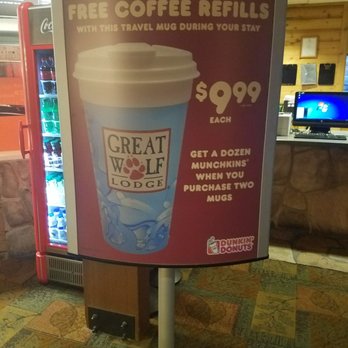 Great Wolf Lodge - Dunkin donut right next to the check in desk. - Resorts Near Me - Williamsburg, Virginia