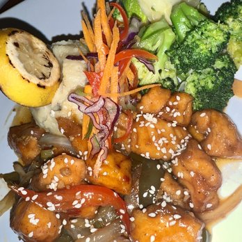 Hush Restaurant & Lounge - Sesame Salmon... it was bussin, I'd order again. - Lounges Near Me - Elmont, New York