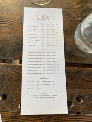 LXV Wine & Pairings Downtown Tasting Room by null