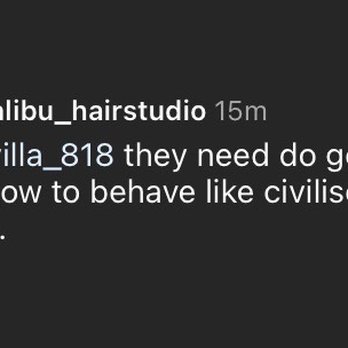 Bella Malibu Hair Studio - She was referring to black people. - Hair Salons Near Me - Malibu, California Bella Malibu Hair Studio - She was referring to black people. - Hair Salons Near Me - Malibu, California