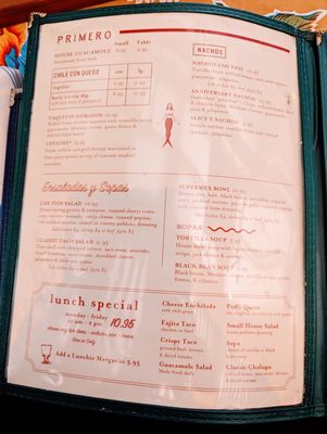 Menu photo 7 Los Tios Houston, TX