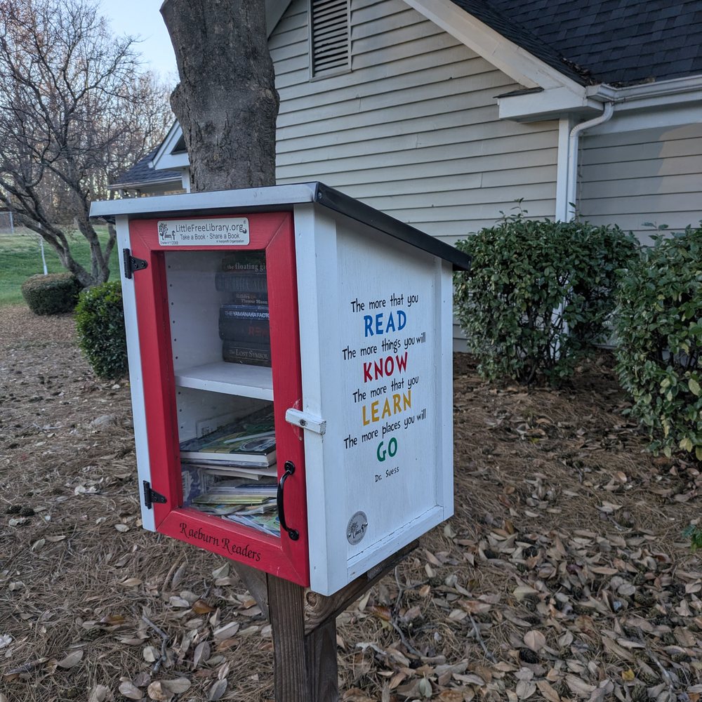 Little Free Library - Raeburn Little Free Library, 12049 Parks Farm Ln, Charlotte - Community Book Box Near Me - Charlotte, North Carolina