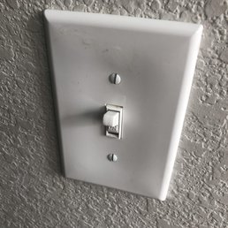 Another light switch on the 2nd floor covered in dirt and residue Another light switch on the 2nd floor covered in dirt and residue