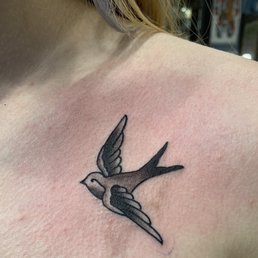 Flash bird tattoo
