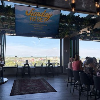 Lincoln Social Rooftop - The view from  where you enter the bar. - American Near Me - Columbus, Ohio