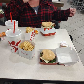 Chick-fil-A - Coca-Cola Dr Pepper Spicy Deluxe Sandwich Spicy Deluxe Sandwich Waffle Potato Chips Waffle Potato Chips  Chick-fil-A Nuggets. - Fast Food Near Me - Taylorsville, Utah