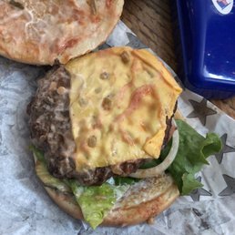 Famous star with cheese. Famous star with cheese.