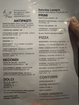 Menu photo 1 Lé Fresca Birmingham, AL Menu photo 1 Lé Fresca Birmingham, AL
