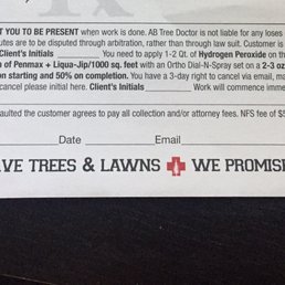The Fine Print of the contract.