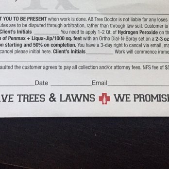 AB Tree Doctor - The Fine Print of the contract. - Tree Services Near Me - Bakersfield, California