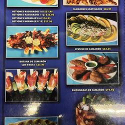 Mariscos Los Altos - Menu