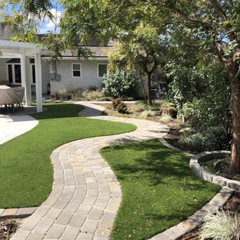Nu Wave Outdoor - After with paver path and turf! - Masonry/Concrete Near Me - Carlsbad, California Nu Wave Outdoor - After with paver path and turf! - Masonry/Concrete Near Me - Carlsbad, California