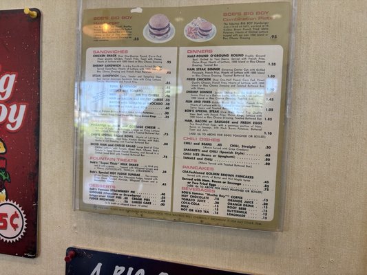 Menu photo 5 Bob's Big Boy Northridge, CA