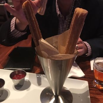 Kelsey's - OMG Cream filled churros. I'm in heaven. - New American Near Me - Temecula, California Kelsey's - OMG Cream filled churros. I'm in heaven. - New American Near Me - Temecula, California