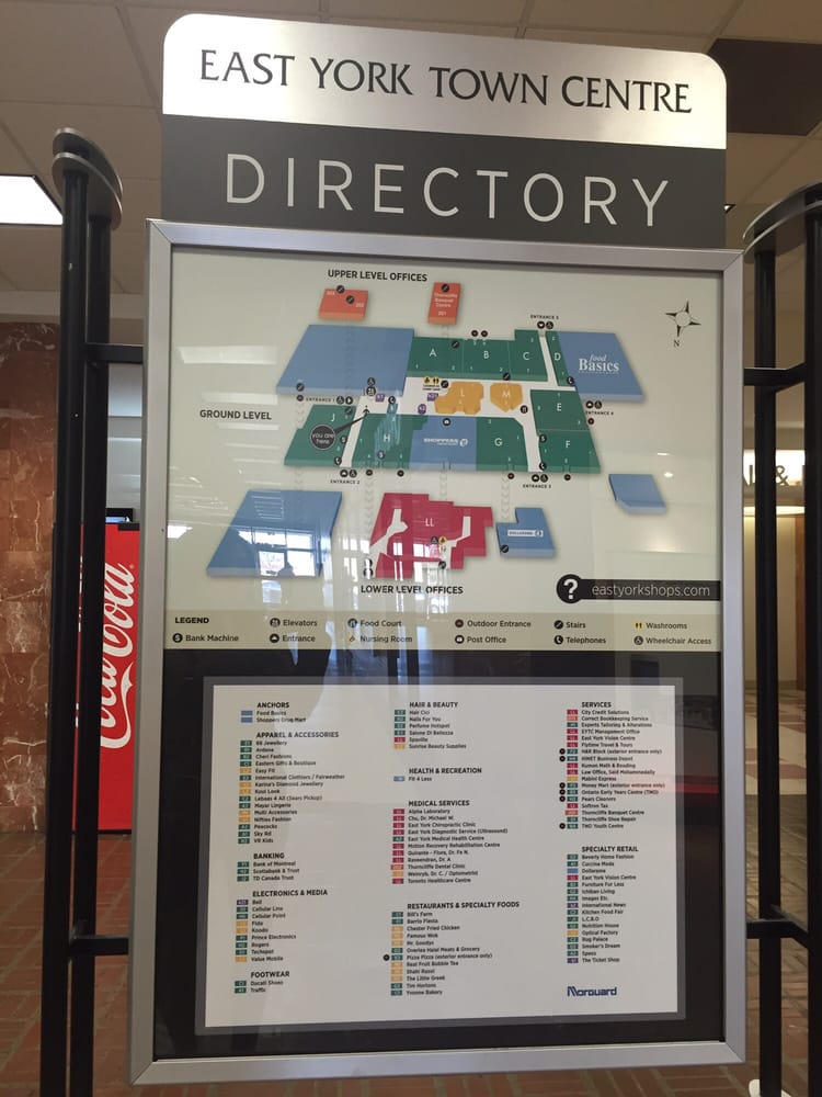 East York Town Centre Map East York Town Centre - 16 Reviews - Shopping Centres - 45 Overlea  Boulevard, Toronto, On - Phone Number - Yelp