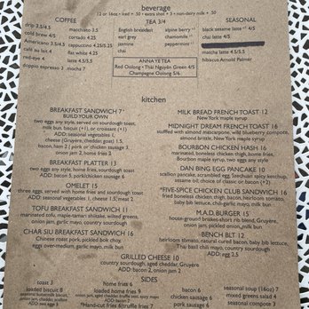 Bench Flour Bakers - 8/31/24 Menu - Bakeries Near Me - Astoria, New York