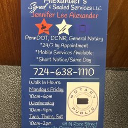 Alexander’s Signed & Sealed Services