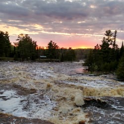 Big Falls Campground & Horse Camp - The sun goes down on another beautiful day at the Big Falls Campground.