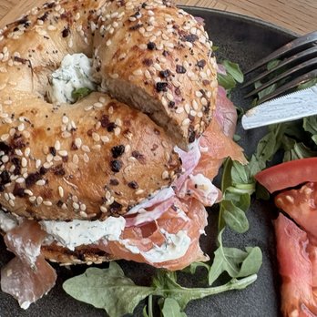Cabrillo - Smoked salmon with everything bagel - Breakfast & Brunch Near Me - Los Angeles, California Cabrillo - Smoked salmon with everything bagel - Breakfast & Brunch Near Me - Los Angeles, California