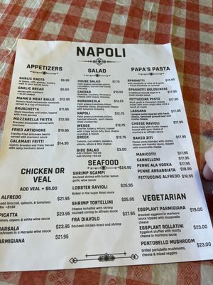 Menu photo 8 Napoli Vestavia Hills, AL Menu photo 8 Napoli Vestavia Hills, AL
