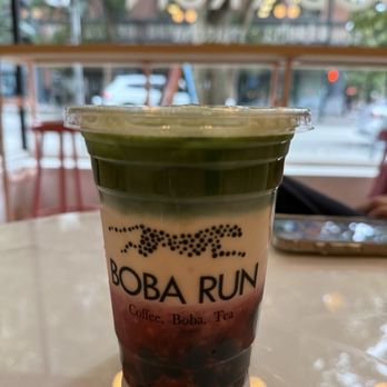 Boba Run - Strawberry matcha - Bubble Tea Near Me - Vancouver, British Columbia