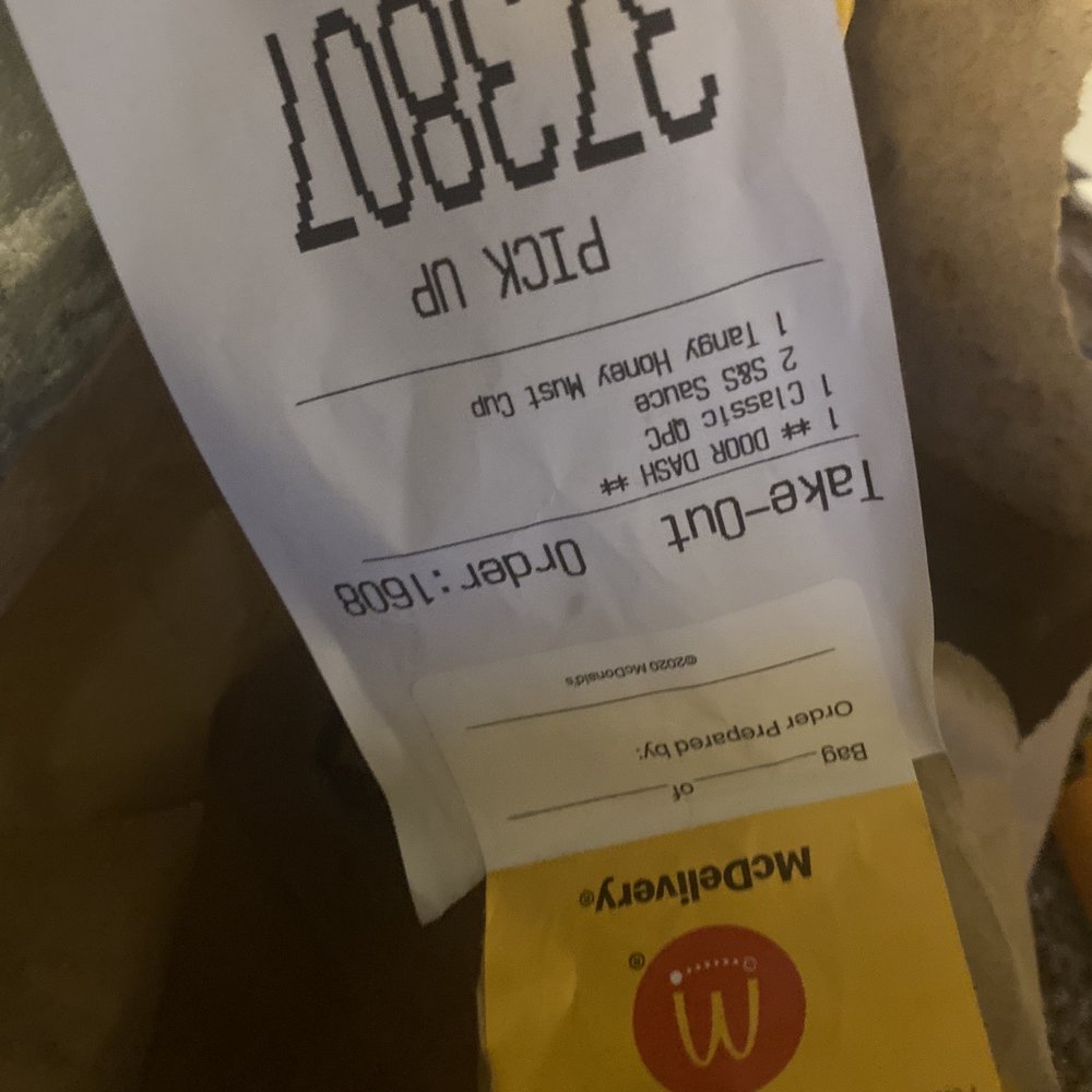 McDonald's - the receipt for a hot dog - Burgers Near Me - Blaine, Minnesota