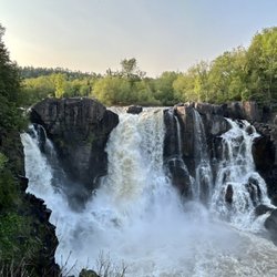 Pigeon River High Falls - Beautiful late afternoon perspective of High Falls.