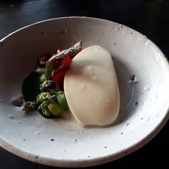 Vue De Monde - Milk curd with parsley sauce. Delicious. - Bars Near Me - Melbourne, VIC