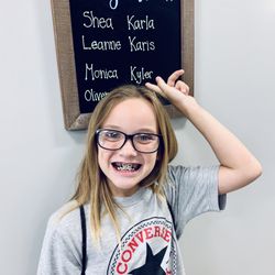Coastal Smiles Orthodontics - The amazing congratulations board they have for the patients who are getting their braces that day!!