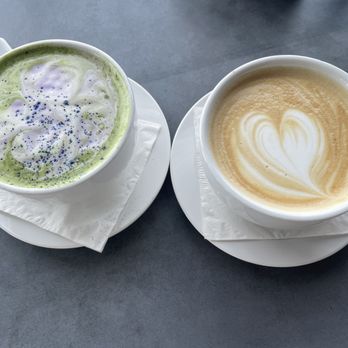 Rye's and Grind - Willy Wonka Matcha and Cinnamon Roll Latte - Breakfast & Brunch Near Me - Oceanside, California Rye's and Grind - Willy Wonka Matcha and Cinnamon Roll Latte - Breakfast & Brunch Near Me - Oceanside, California