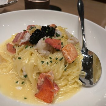 Osteria Fiorella - The special of the night, a butter lobster pasta topped with caviar - Italian Near Me - Las Vegas, Nevada Osteria Fiorella - The special of the night, a butter lobster pasta topped with caviar - Italian Near Me - Las Vegas, Nevada