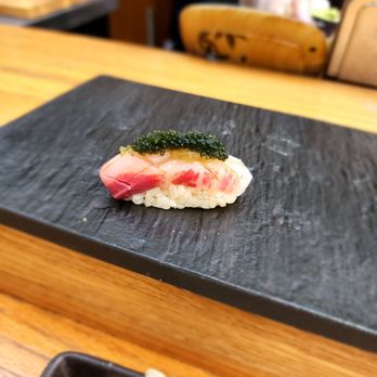 Sushi Lab Rooftop - Yellowtail with yuzu and seagreens - Japanese Near Me - New York, New York Sushi Lab Rooftop - Yellowtail with yuzu and seagreens - Japanese Near Me - New York, New York