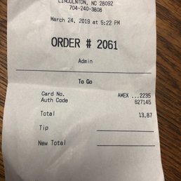 a receipt for a customer a receipt for a customer