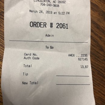 Hoshi Express - a receipt for a customer - Japanese Near Me - Lincolnton, North Carolina Hoshi Express - a receipt for a customer - Japanese Near Me - Lincolnton, North Carolina
