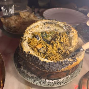 Gymkhana - Morel Mushroom & Truffle Pilaf - Indian Near Me - Las Vegas, Nevada Gymkhana - Morel Mushroom & Truffle Pilaf - Indian Near Me - Las Vegas, Nevada
