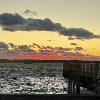 Landfall - Sunset views from our table - Seafood Near Me - Woods Hole, Massachusetts